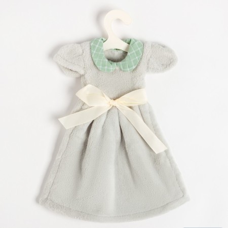 Ethel Kitchen towel "Dress" 25*30cm, col. green, 100% p/e-1