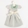 Ethel Kitchen towel "Dress" 25*30cm, col. green, 100% p/e