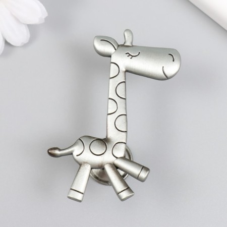 Pen for the casket metal "Giraffe" aged silver 7.7x5x2.3 cm