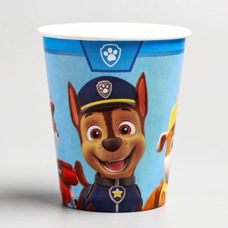 Paper glass "Happy Birthday!", 250 ml, puppy patrol-1