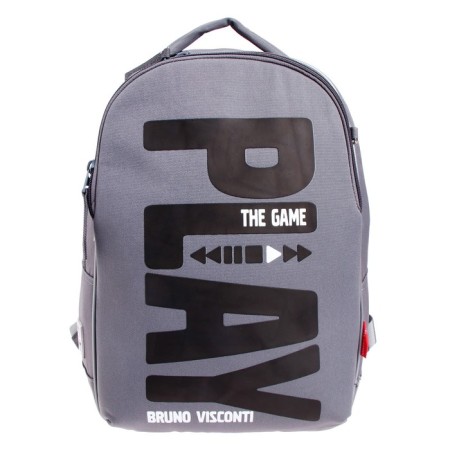 School backpack Bruno VisConti, 42 x 31 x 14 cm, ergonomic back, Play The Game, penalty as a gift-2