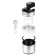 Icense KitFort KT-1804, semi-automatic, 12 W, 2 l, removable bowl, silver