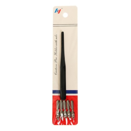 A set of feathers, 5 pieces, with a holder-4