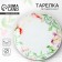 Ceramic “Watercolor” plate, 22.5 cm, white color