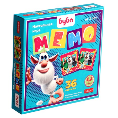 Board game "Memo. Buba ", 36 cards, from 2 players, 3+