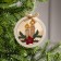 Christmas tree toy "ball with candles", from batteries, glow warm white