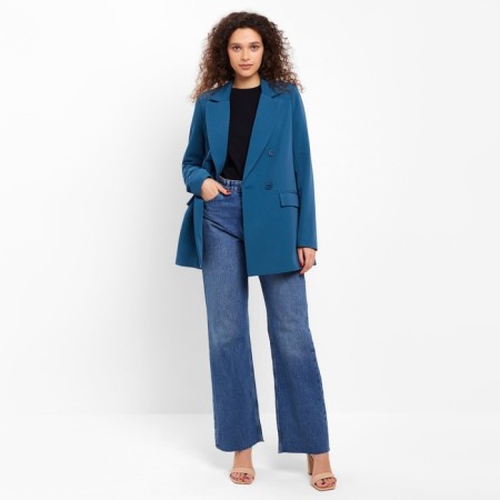 Women's jacket Minaku: classic color sea wave, river 44-3