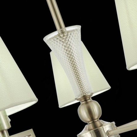 Suspended EVOLUCE lamp. Sle105503-05. Reimo. 5x40 watts, E14, 66x66x41 cm, Nickel color-6