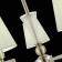 Suspended EVOLUCE lamp. Sle105503-05. Reimo. 5x40 watts, E14, 66x66x41 cm, Nickel color