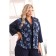 Female jacket, size 52, blue color
