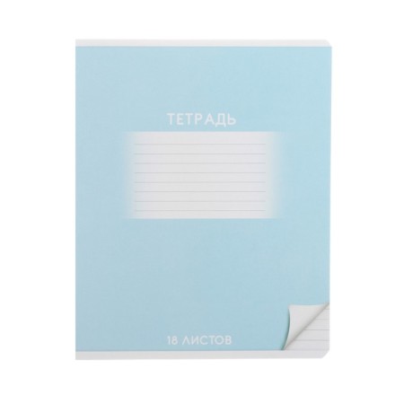 A notebook of 18 sheets in the Calligrata "School" line, covered cartoon, varnish, lacquer, white -white, 95%, mix-1