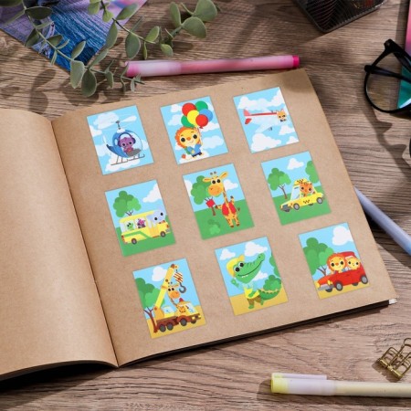 Paper stickers "Beasts behind the wheel", 11 × 15.5 cm-2