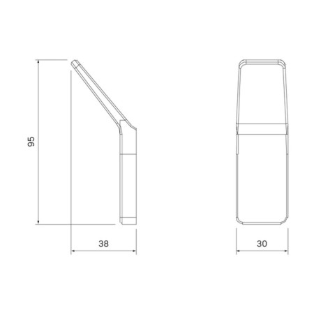 Hook single IDDIS Slide Slibs10i41, 30x38x95 mm, black-11