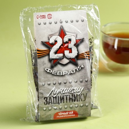 Black tea "Best Defender" with walnut and cinnamon, 50 g.-4