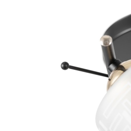 Asselian chandelier 3he27 40W black and gold 52x20x27 cm-6