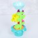A set of bath toys "Panda and Flower", 3 objects, on suction cup