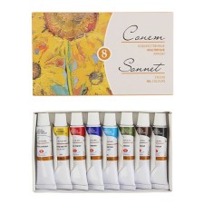 Oil art, set of 8 colors x 10 ml, ZHK 