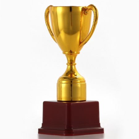 Cup 113, award figure, gold, plastic stand, 17.7 x 10.5 x 7.5 cm.-3