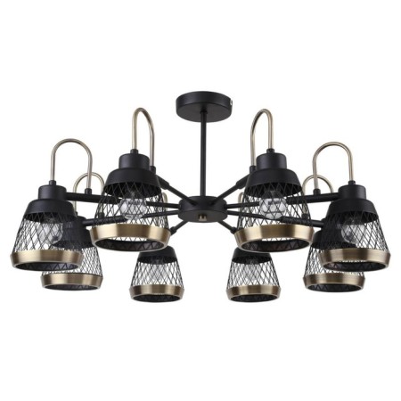 Entresol chandelier, 8x40W E14, black color