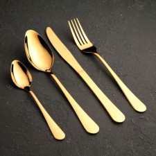 A set of cutlery of stainless steel 