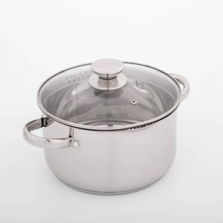 Magistro Klimena stainless steel pan, 4.6 l, lid-durtered, plum nose, capsule, induction