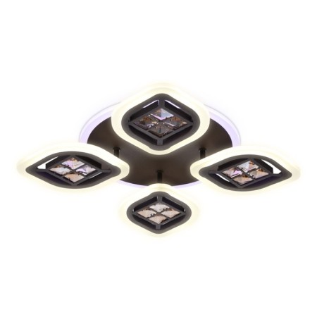 LED ceiling LED with Ambrella Light, Ice, FA281, 4XLED, 69 W, 5175LUM, 3000-6400K, Coffee color