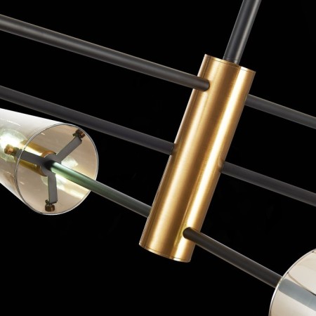 Ceiling lamp ST LUCE. SL1209.302.06. Morave. 6x40 watts, E14, 132x132x75.1 cm, bronze color, black-9