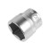 Head -sided tundra head, under a square 1/2, 27 mm, CRV