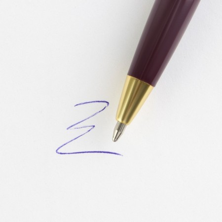 Pen in the gift box "Golden Educator", plastic, blue paste, 1.0 mm-4