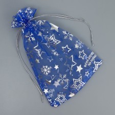 Bag gift organza “Fulfillment of desires”, 16 x 24 cm +/- 1.5 cm, New Year