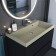 Sink uperwood Classic Quartz 80 cm, quartz, beige matte, dessert