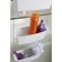Suspended shelf for the bathroom, 10 × 28.8 cm, white color