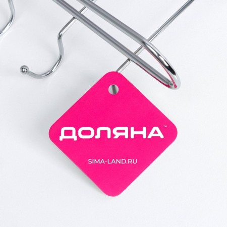 Holder for mugs for 10 objects of a share, suspended, 27.5 × 18 × 6.5 cm, chrome color-4
