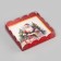 Cookie box, confectionery packaging, "Santa Claus", 15 x 15 x 3 cm, New Year