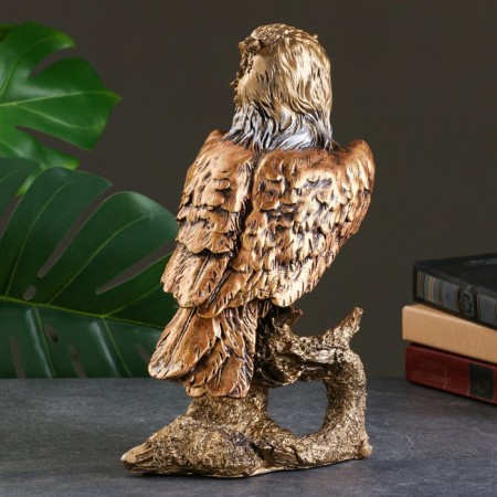 Figure "Owl on the snag" bronze, 30cm-6