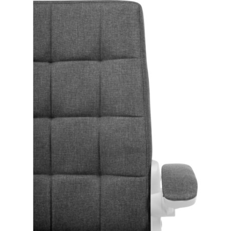 Computer chair Elga plastic/fabric, white/gray 63x59x96 cm-8