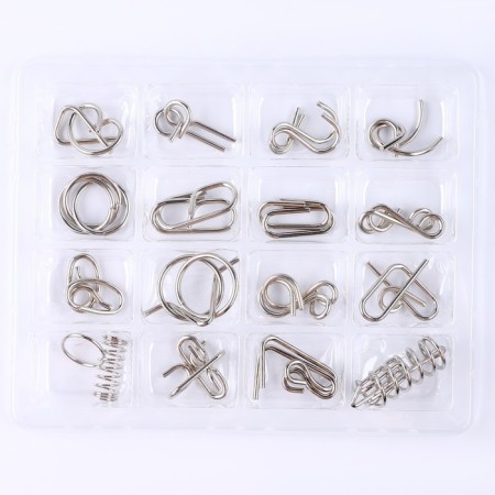 Metal puzzles 16 pcs "Rainbow"-9