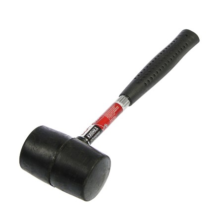 Kiyanka scrap, metal rubberized handle, black rubber, 300 g