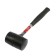 Kiyanka scrap, metal rubberized handle, black rubber, 300 g