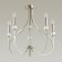 Mackenzie chandelier, E14 5x60W, Nickel color
