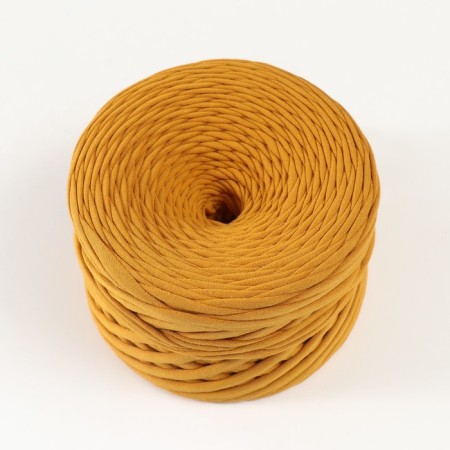 Knitted yarn, width 7-9 mm, 100m/295 gr ± 10% (18 - mustard)-1