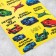 Paper stickers "Racing", with coloring on the back, 11 × 15.5 cm