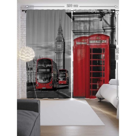 Photostes "Exursion in London", Saten, size 145x265 cm, 2 pcs-1