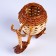 Wicker souvenirs (bicycle) 15x9 cm H 12 cm. (Cut bamboo)