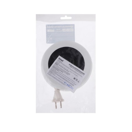 Uniel extension cord, 3 sockets, 3 m, 6 A, 1300 W, SHVVP 2x0.75 mm2, without salary, white-3
