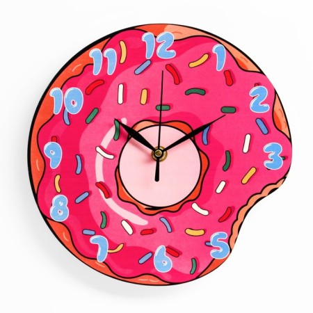 Watch wall "Donut", discrete move, d-23.5 cm