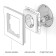Grounding socket, shameless clamp wl01-10-01, white