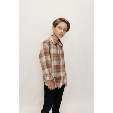 Surchachka upper for ISEE boys, height 158-164 cm, brown color-2