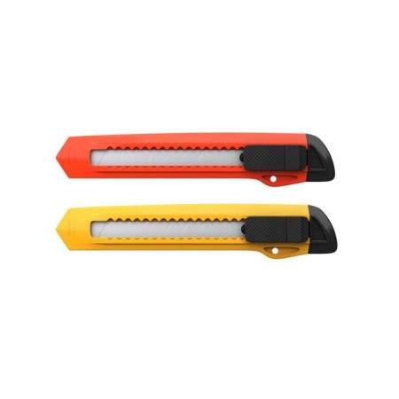 Chancellery Knock 18 mm, Erichkrause Standart, with a Push-Lock blade fixing system and nozzle for the safe separation of the blade segment, myx-2