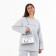 Women's bag on the Textura valve, small size, silver color